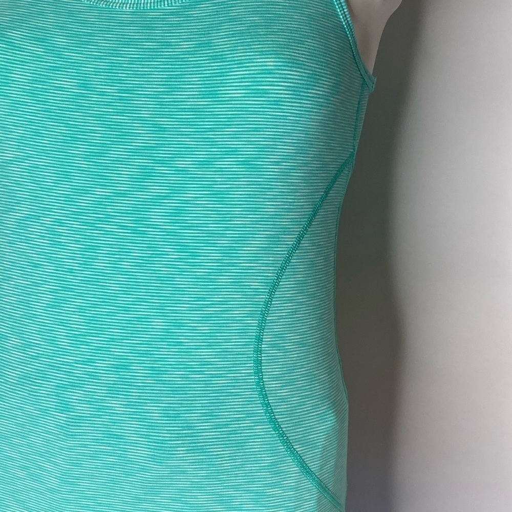 Zella Striped Razor Back Tank Top Sz Small - Picture 3 of 6